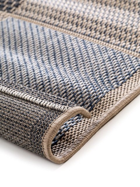 Dywan RIVER 5 kolor niebieski geometryczny styl boho 100x150 Benuta - RUG/BENUT/RIVER/5/BLUE/100x150
