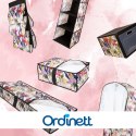 FLORAL w kwiaty organizer do szafy z pokrywą 48x36x19cm Kamai Ordinett