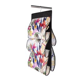 FLORAL w kwiaty wiszący organizer do szafy 5 przegród na torebki, paski 72x42cm Kamai Ordinett