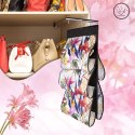 FLORAL w kwiaty wiszący organizer do szafy 5 przegród na torebki, paski 72x42cm Kamai Ordinett