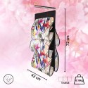 FLORAL w kwiaty wiszący organizer do szafy 5 przegród na torebki, paski 72x42cm Kamai Ordinett