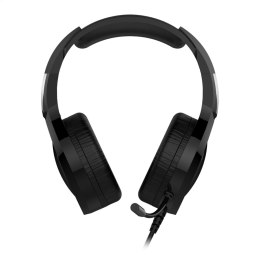 VARR GAMING RGB HEADPHONES 50MM SŁUCHAWKI NAUSZNE MIC 3,5MM USB BLACK [45206]