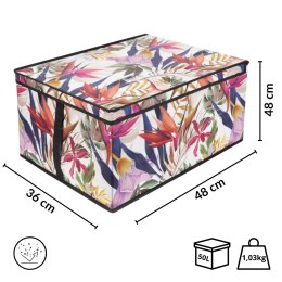 FLORAL w kwiaty organizer do szafy z pokrywą 50x40x25cm Kamai Ordinett