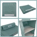 MINT zielony Wiszący organizer do szafy 4 przegrody 30x30x80cm Kamai Ordinett