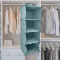 MINT zielony Wiszący organizer do szafy 4 przegrody 30x30x80cm Kamai Ordinett