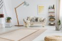 Dywan VINEA FRAME kolor kremowy 80x150 Hakano - RUG/LU/VINEA/FRAME/CREAM+BEIGE/80x150