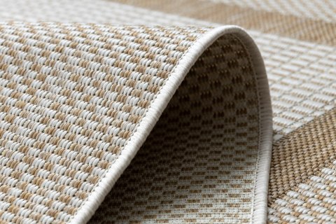 Dywan VINEA FRAME kolor kremowy 80x150 Hakano - RUG/LU/VINEA/FRAME/CREAM+BEIGE/80x150