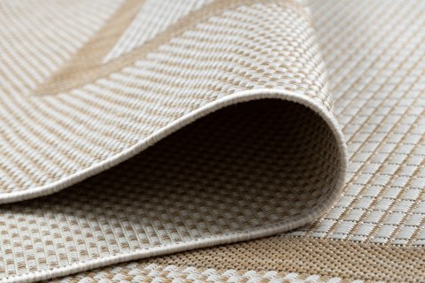 Dywan VINEA FRAME kolor kremowy 80x150 Hakano - RUG/LU/VINEA/FRAME/CREAM+BEIGE/80x150