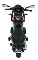 Aprilia Tuono V4 Motor na akumulator dla dzieci Czarny + Panel MP3 + Kółka pomocnicze + Wolny Start