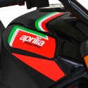 Aprilia Tuono V4 Motor na akumulator dla dzieci Czarny + Panel MP3 + Kółka pomocnicze + Wolny Start