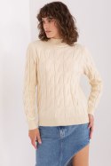 Sweter Damski Model AT-SW-2235.00P Light Beige - AT AT