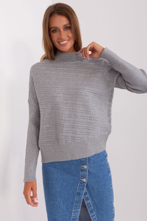 Sweter Damski Model AT-SW-2368.36X Grey - AT AT