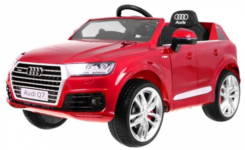 Audi Q7 Quattro S-Line na akumulator Lakier Czerwony + Pilot + Wolny Start + EVA + Radio MP3