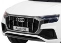 Audi Q8 Lift na akumulator dla dzieci Biały + Pilot + EVA + Wolny Start + MP3 USB + LED