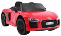 Audi R8 Spyder na akumulator Lakier Czerwony + Pilot + EVA + Wolny Start + Radio MP3 + LED