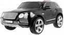 Auto na akumulator Bentley Bentayga dla dzieci Czarny + Koła EVA + Radio MP3 + Pilot