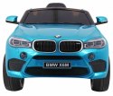 BMW X6M Elektryczne Autko dla dzieci Lakier Niebieski + Pilot + EVA + Wolny Start + Audio + LED