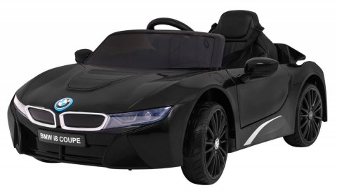 BMW I8 Lift Auto na akumulator Czarny + Pilot + Wolny Start + 3-pkt pasy + MP3 USB + LED