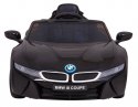 BMW I8 Lift Auto na akumulator Czarny + Pilot + Wolny Start + 3-pkt pasy + MP3 USB + LED