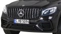 Auto Mercedes GLC 63S dla dzieci Czarny + Napęd 4x4 + MP4 + LED + Ekoskóra + Wolny Start + EVA