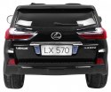 Lexus LX570 Lakierowane Autko dla 2 dzieci Czarny + Pilot + Koła EVA + Radio MP3 LED