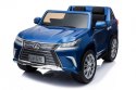 Lexus LX570 Lakierowane Autko dla 2 dzieci Niebieski + Pilot + Koła EVA + Radio MP3 LED