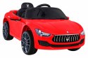 Maserati Ghibli na akumulator dla dzieci Czerwony + Pilot + Wolny Start + EVA + MP3 USB + LED