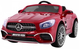 Mercedes AMG SL65 dla dzieci Lakier Czerwony + Pilot + Bagażnik + Regulacja siedzenia + MP3 LED + Wolny Start