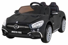 Mercedes Benz AMG SL65 S elektryczny dla dzieci Czarny + Pilot + Audio LED + Ekoskóra + EVA + Wolny Start