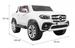 Mercedes Benz X-Class dla dzieci Biały + Pilot + Napęd 4x4 + MP4 + Bagażnik + LED + EVA