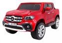 Mercedes Benz X-Class dla dzieci Lakier Czerwony + Pilot + Napęd 4x4 + MP4 + Bagażnik + EVA