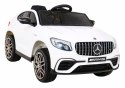 Mercedes Benz GLC63S dla dzieci Biały + Pilot + Napęd 4x4 + MP3 LED + EVA + Wolny Start