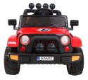 Auto Terenowe Full Time 4WD dla dzieci Czerwony + Napęd 4x4 + Pilot + Audio LED + Schowek