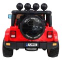 Auto Terenowe Full Time 4WD dla dzieci Czerwony + Napęd 4x4 + Pilot + Audio LED + Schowek