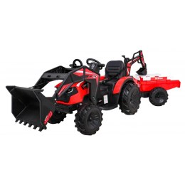 Pojazd Traktor Z Przyczepą 720-T Czerwony