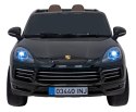 Porsche Cayenne S na akumulator dla dzieci Lakier Czarny + Pilot + Wolny START + EVA + Audio LED