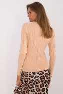 Sweter Damski Model AT-SW-2338-2.00 Camel - AT AT