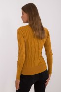 Sweter Damski Model AT-SW-2338-2.00 Dark Yellow - AT AT