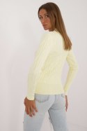 Sweter Damski Model AT-SW-2338-2.00 Light Yellow - AT AT