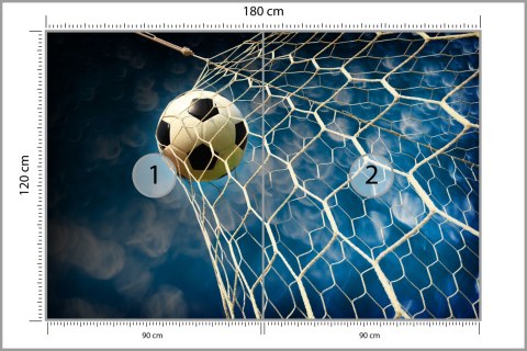 Fototapeta 3D Sport, Piłka Nożna Flizelina Zmywalna 180x120 FT-1772-VEML180-120