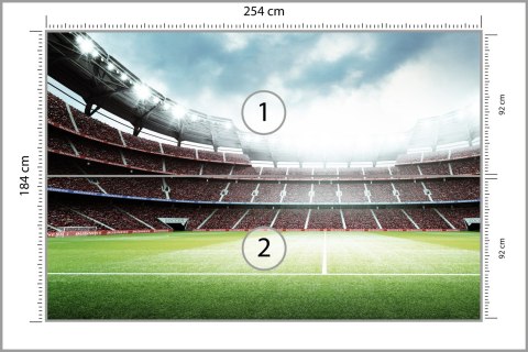 Fototapeta 3D Stadion Piłkarski Tapeta Samoprzylepna 254x184 FT-1805-SK4
