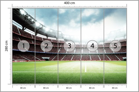 Fototapeta 3D Stadion Piłkarski Tapeta Samoprzylepna 400x280 FT-1805-SK400-280