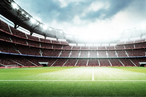 Fototapeta 3D Stadion Piłkarski Vinyl Gładki 180x120 FT-1805-VG180-120