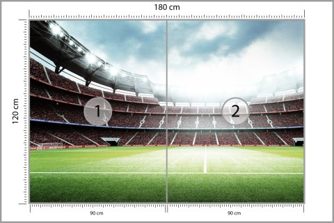 Fototapeta 3D Stadion Piłkarski Vinyl Strukturalny 180x120 FT-1805-VS180-120