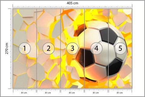 Fototapeta Piłka Nożna Sport Tapeta Samoprzylepna 405x270 FT-1881-SK405-270