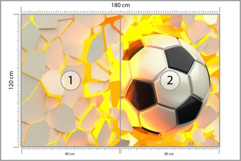 Fototapeta Piłka Nożna Sport Vinyl Gładki 180x120 FT-1881-VG180-120