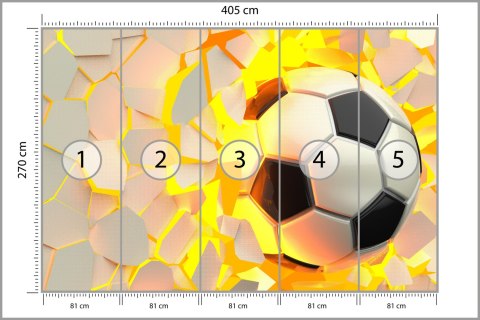 Fototapeta Piłka Nożna Sport Vinyl Gładki 405x270 FT-1881-VG405-270