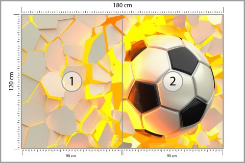 Fototapeta Piłka Nożna Sport Vinyl Strukturalny 180x120 FT-1881-VS180-120