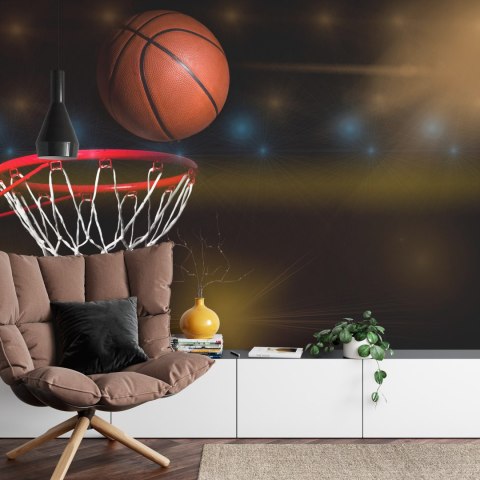 Fototapeta Piłka W Koszu Vinyl Strukturalny 520x318 FT-3124-VSXXXXXL