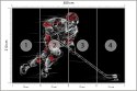Fototapeta Rysowany Hokeista Tapeta Samoprzylepna 300x210 FT-3840-SK300-210